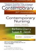 Contemporary Nursing Issues&comma; Trends & Management 8th Edition &vert; Cherry & Jacob Test Bank &vert; Questions & Answers