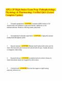 APEA 3P High-Stakes Exam Prep- Pathophysiology&comma; Physiology & Pharmacology Verified Q&A &lpar;Latest Complete Update&rpar;&period;pdf&NewLine;&NewLine;