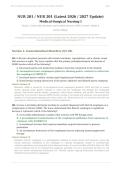 NUR 201 EXAM 2 ACTUAL 2026&sol;2027 &vert; Medical-Surgical Nursing I &vert; Verified Q&A &vert; Fortis College &vert; Pass Guaranteed - A&plus; Graded&NewLine;&NewLine;