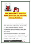 D637 Assessment Exam Study Guide &vert; 40&plus; Exam Questions & Verified Answers &vert; Instructional Strategies&comma; Bloom's Taxonomy&comma; Learning Theories&comma; Assessment & Differentiated Instruction &vert; WGU D637