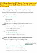 WGU D440 Health and Wellness Through Nutritional Science Complete Study Guide & Exam Review 2026 &lpar;Graded A&plus;&rpar;&period;pdf&NewLine;&NewLine;