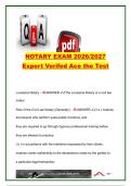 Louisiana Notary Public Exam Study Guide &vert; 450&plus; Exam Questions & Verified Answers &vert; Authentic Acts&comma; Civil Law&comma; Property Law&comma; Contracts&comma; Successions & Mortgages &vert;