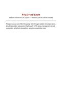 PALS RED CROSS FINAL EXAM Questions and Correct Answers&vert; Latest Update