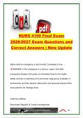 NURS 4100 Final Exam Study Guide &vert; 400&plus; Exam Questions & Verified Answers &vert; Global Health&comma; Disaster Management&comma; Population Health&comma; Health Promotion&comma; Globalization & Public Health