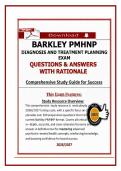 Barkley PMHNP Diagnosis and Treatment Planning Exam Questions and Answers with Rationale 2026&sol;2027