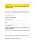 HESI PN Medical Surgical Exam Prep 2025&sol;2026 &vert; Practice Questions&comma; Verified Answers & Rationales &lpar;NGN Included&rpar;