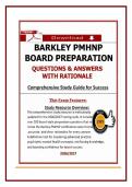 Barkley PMHNP Board Preparation Exam Questions and Answers with Rationale 2026&sol;2027