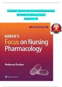 Test Bank for Karch's Focus on Nursing Pharmacology&comma; 9th Edition &vert; Chapters 1&ndash;59 Complete &vert; Latest Study Guide 2026 &vert; Rebecca Tucker