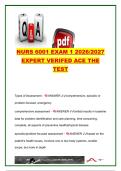 NURS 6001 Exam 1 Study Guide &vert; 250&plus; Exam Questions & Verified Answers &vert; Nursing Process&comma; Infection Control&comma; Patient Safety&comma; Health Assessment&comma; Vital Signs & Quality Improvement