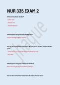 NUR 335 &sol; NUR335 EXAM 2&period; QUESTIONS WITH 100&percnt; CORRECT ANSWERS&period; 