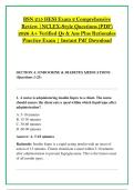 BSN 215 HESI Exam 2 Comprehensive &NewLine;Review &vert;NCLEX-Style Questions &lpar;PDF&rpar; &NewLine;2026 A&plus; Verified Qs & Ans Plus Rationales &NewLine;Practice Exam &vert; Instant Pdf Download