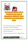 PA NOTARY EXAM COMPLETE PACKAGE DEAL