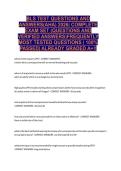 BLS TEST QUESTIONS AND ANSWERS&lpar;AHA&rpar; 2026&vert; COMPLETE EXAM SET &lpar;QUESTIONS AND VERIFIED ANSWERS&rpar;FREQUENTLY MOST TESTED QUESTIONS &vert; 100&percnt; PASSED&vert; ALREADY GRADED A&plus;&excl;&excl;