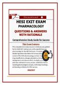 HESI Exit Exams Questions and Answers Full Bundle Package