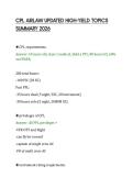 CPL AIRLAW UPDATED HIGH-YIELD TOPICS&NewLine;SUMMARY 2026