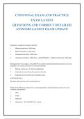 CNIM &lpar;Certified Neurophysiologic Intraoperative Monitoring&rpar; Final & Practice Exam