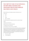 WGU C845 &lpar;Information Systems Security&rpar; Task 3&colon; Risk and Mitigation