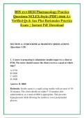 BSN 215 HESI Pharmacology Practice &NewLine;Questions NCLEX-Style &lpar;PDF&rpar; 2026 A&plus; &NewLine;Verified Qs & Ans Plus Rationales Practice &NewLine;Exam &vert; Instant Pdf Download 