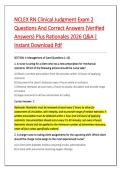 NCLEX RN Clinical Judgment Exam 2 &NewLine;Questions And Correct Answers &lpar;Verified &NewLine;Answers&rpar; Plus Rationales 2026 Q&A &vert; &NewLine;Instant Download Pdf 