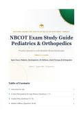 NBCOT Exam 2026&sol;2027 Study Guide &ndash; Pediatrics & Orthopedics with Verified Q&A and Clinical Rationales&NewLine;&NewLine;