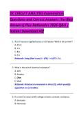 DC Circuit Analysis Examination 2026&ndash;2027&colon; 400&plus; Practice Questions and Correct Answers &lpar;Verified Answers&rpar; with Detailed Rationales &vert; Complete Study Guide Covering Ohm's Law&comma; Kirchhoff's Laws&comma; Series & Parallel Circuits&comma; Network Theorems&comma; Vol