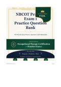 NBCOT Practice Exam 1 2026&sol;2027 &ndash; 100 Questions with Rationales and Verified Answers&NewLine;&NewLine;