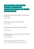 BASIC ELECTRICAL CONSTRUCTION&NewLine;DRAWINGS COMPREHENSIVE&NewLine;EXAMINATION PROBLEMS AND VERIFIED&NewLine;ANSWERS BUNDLED&NewLine;