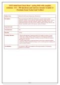 ISYE 6644 FINAL CHEAT SHEET SPRING 2026 &ndash; QUESTIONS AND ANSWERS &ndash; ISYE 6644 COMPLETE CHAPTERS &sol; CONTENT 