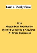Exam 4 Dysrhythmias PDF &vert; Study Guide&comma; Practice Questions & ECG Rhythm Review 2026