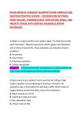 RELIAS MEDICAL SURGICAL TELEMETRY EXAM COMPLETE 200-QUESTION PRACTICE Q-BANK &ndash; COVERING EKG RHYTHMS&comma; HEART FAILURE&comma; PHARMACOLOGY&comma; VENTILATION&comma; RENAL&comma; AND PRIORITY TRIAGE WITH VERIFIED ANSWERS & EXPERT RATIONALES