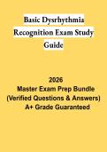 Basic Dysrhythmia Recognition Exam Study Guide PDF &vert; ECG Practice Questions&comma; Rhythm Interpretation & Review 2026