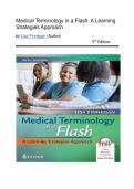 Test Bank - Medical Terminology in a Flash&colon; A Learning Strategies Approach&comma; 5th Edition &lpar;Finnegan&comma; 2024&rpar;&comma; All Chapters  1-14 Fully Covered 2026&sol;2027