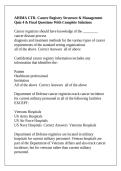 AHIMA CTR- Cancer Registry Structure & Management Quiz 4 & Final Questions With Complete Solutions