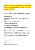 Virginia DEQ Erosion & Sediment Control &lpar;ESC&rpar; Exam &NewLine;1 Prep &vert; 300&plus; Most Tested  QUESTIONs with Correct &NewLine;Answers 2026&sol;2027 