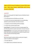 Virginia DEQ Erosion & Sediment Control &lpar;ESC&rpar; Exam &NewLine;Prep &vert; 300&plus; Most Tested  QUESTIONs with Correct &NewLine;Answers 2026&sol;2027