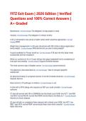 FITZ Exit Exam &vert; 2025&sol;2026 Edition &vert; Verified Questions and 100&percnt; Correct Answers &vert; A&plus; Graded Nurse Practitioner Board Review