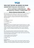 WGU D487 Secure Software Design OA Triple Pack&colon; 3 Essential Exam Pass Resources &lpar;2026-2028&rpar;