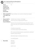 Advanced Pharmacotherapeutics Test 1 Exam Study Guide 2026&sol;2027 Accurate Questions with Correct Detailed Solutions &vert;&vert; 100&percnt; Guaranteed Pass Newest Version