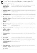 Lehne's Pharmacotherapeutics Test Bank for Advanced Practice Exam Study Guide 2026&sol;2027 Accurate Questions with Correct Detailed Solutions &vert;&vert; 100&percnt; Guaranteed Pass Newest Version