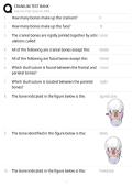 Cranium Anatomy Test Bank Exam Study Guide 2026&sol;2027 Accurate Questions with Correct Detailed Solutions &vert;&vert; 100&percnt; Guaranteed Pass Newest Version