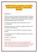 OB&sol;NB SU Exam 2 Questions and Verified Answers with Rationale &vert; Latest Edition 2026&sol;2027