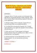 OB&sol;NB SU Exam 1 Questions and Verified Answers with Rationale &vert; Latest Edition 2026&sol;2027 