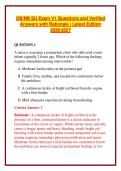 OB&sol;NB SU Exam V1 Questions and Verified Answers with Rationale &vert; Latest Edition 2026&sol;2027