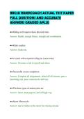 BRC2U RIDERCOACH ACTUAL TEST PAPER&NewLine;FULL QUESTIONS AND ACCURATE&NewLine;ANSWERS GRADED APLUS&NewLine;
