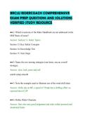 BRC2U RIDERCOACH COMPREHENSIVE&NewLine;EXAM PREP QUESTIONS AND SOLUTIONS&NewLine;VERIFIED STUDY RESOURCE&NewLine;