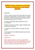 OB&sol;NB SU Exam 2 Questions and Verified Answers with Rationale &vert; Latest Edition 2026&sol;2027
