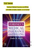TEST BANK FOR FORDNEY&rsquo;S MEDICAL INSURANCE 17TH EDITION &lpar;All Chapters&rpar; Verified Q&A Graded A&plus;&NewLine;