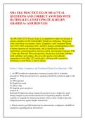 NHA EKG PRACTICE EXAM 300 ACTUAL &NewLine;QUESTIONS AND CORRECT ANSWERS WITH &NewLine;RATIONALE LATEST UPDATE ALREADY &NewLine;GRADED A&plus; ASSURED PASS