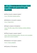 BUS 660 COMPREHENSIVE EXAM STUDY&NewLine;GUIDE COMPLETE QUESTIONS AND&NewLine;SOLUTIONS&NewLine;