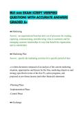 BUS 660 EXAM SCRIPT VERIFIED&NewLine;QUESTIONS WITH ACCURATE ANSWERS&NewLine;GRADED A&plus;&NewLine;